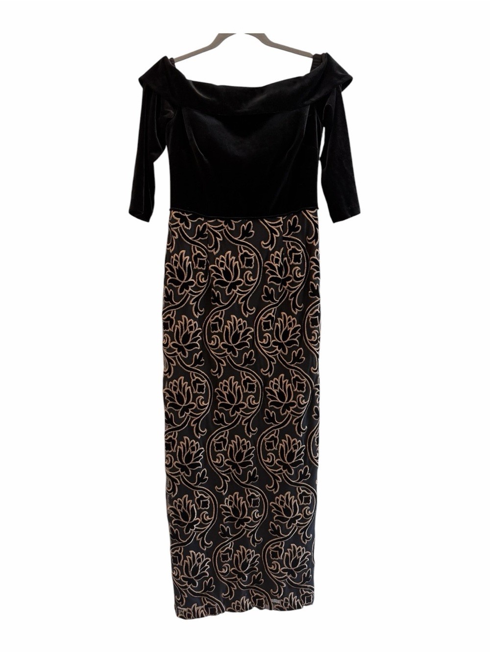 Adrienna Papell velvet column gown Adrienna Papell velvet column gown