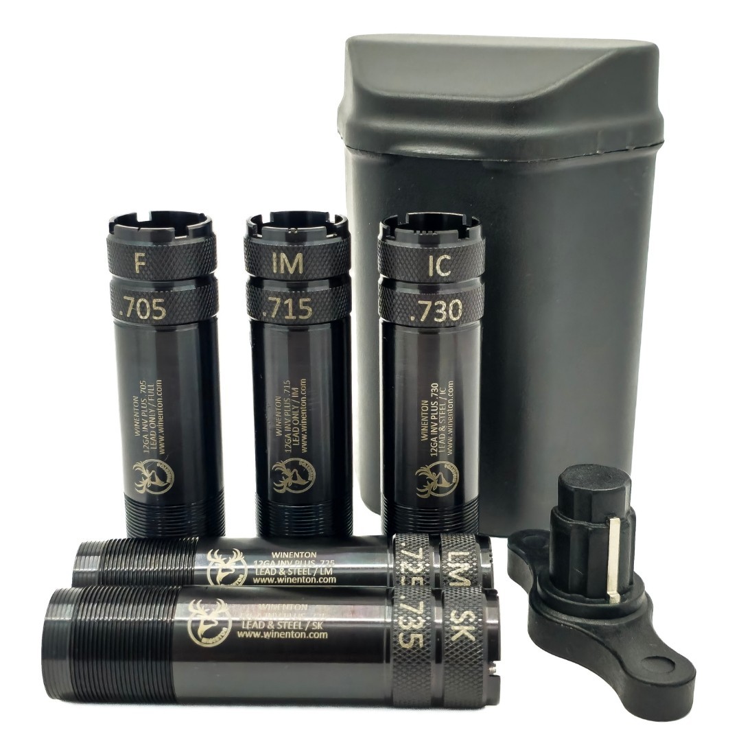 Browning Invector Plus Extended Compatible Choke Tubes Set 12ga , 5 pcs, Black