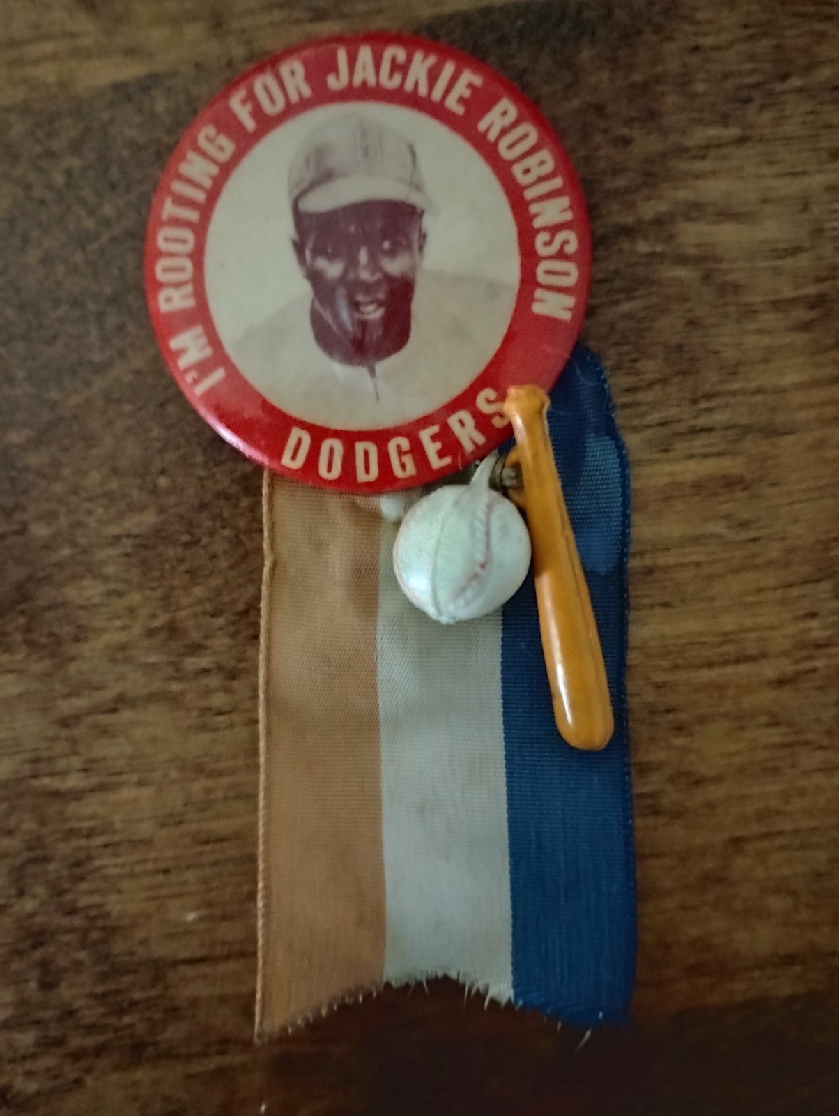 RARE 1947 Baseball I’m Rooting for Jackie Robinson Rookie Brooklyn Dodgers Pin RARE 1947 Baseball I’m Rooting for Jackie Robinson Rookie Brooklyn Dodgers Pin