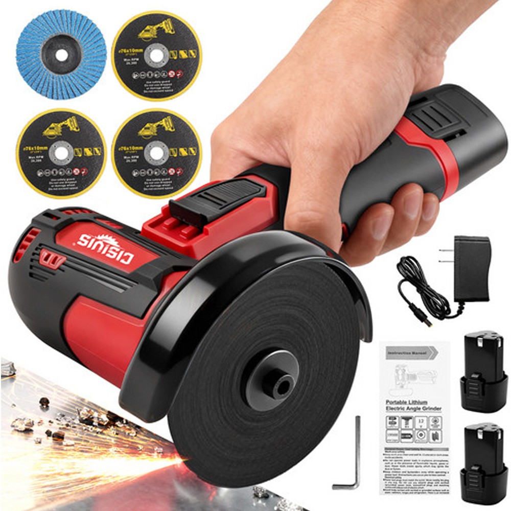 3 Inch 12V Lithium Electric Angle Grinder - Handheld Grinding Polishing Tool 3 Inch 12V Lithium Electric Angle Grinder - Handheld Grinding Polishing Tool