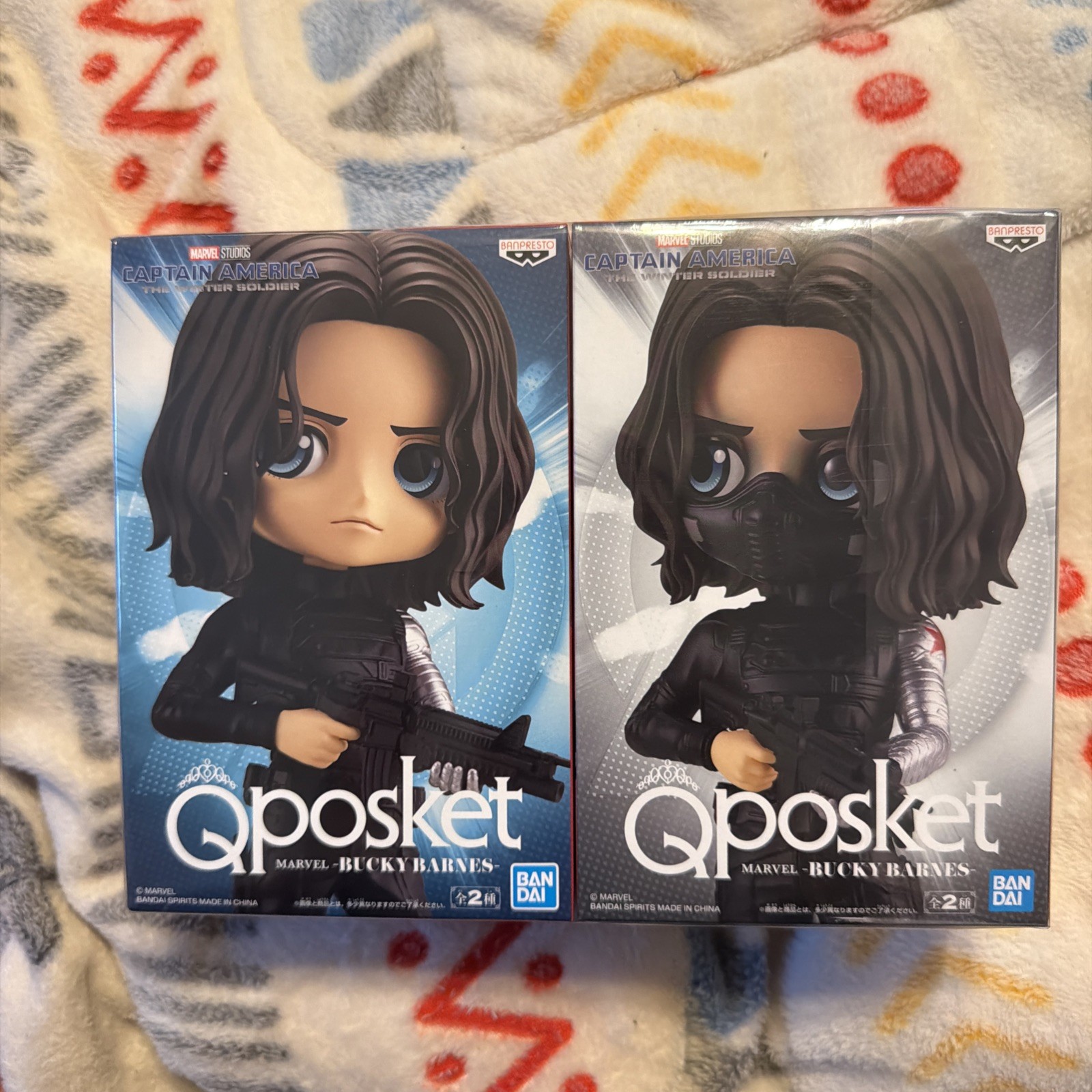 Banpresto Q Posket Captain America MARVEL Bucky Barnes Figure Set of 2 Banpresto Q Posket Captain America MARVEL Bucky Barnes Figure Set of 2
