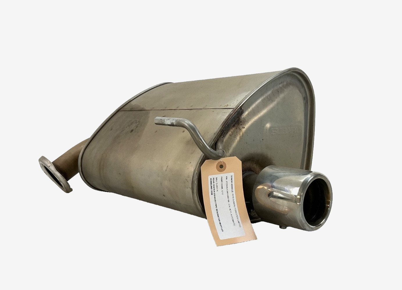 2019-2024 SUBARU FORESTER REAR CENTER EXHAUST PIPE RESONATOR MUFFLER OEM
