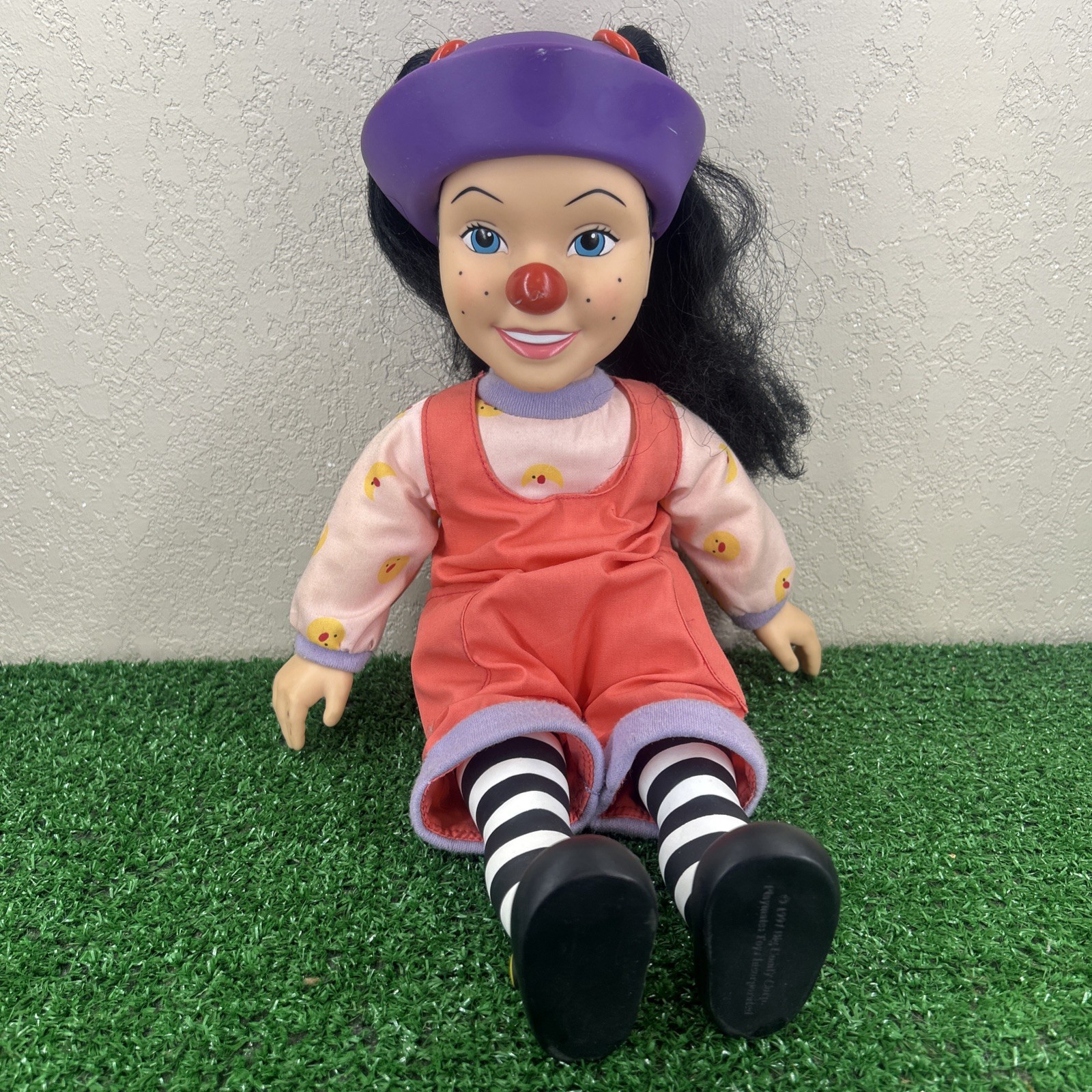 Vintage 1997 Big Comfy Couch Loonette Clown Doll 18” Playmates Toys Vintage 1997 Big Comfy Couch Loonette Clown Doll 18” Playmates Toys