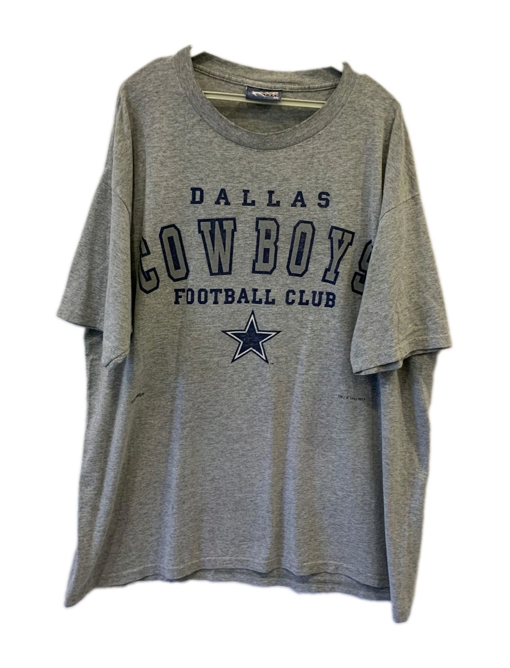 Vtg 1995 Dallas Cowboys T-Shirt Mens XL Lee Sport Nutmeg Grey Made in USA #252