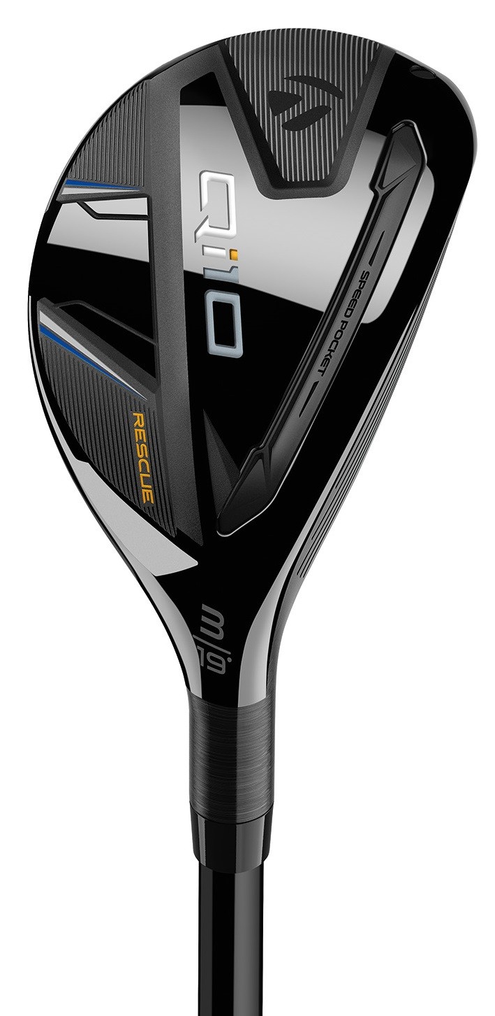 Left Hand TaylorMade Qi10 Rescue 19* 3H Hybrid Stf Fuji Ventus TR Blue HB 7 VG