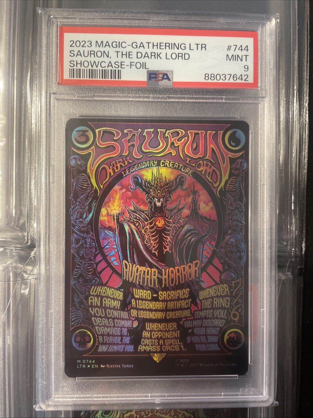 Sauron, the Dark Lord (Borderless Poster) The Lord of the Rings FOIL PSA 9 Sauron, the Dark Lord (Borderless Poster) The Lord of the Rings FOIL PSA 9
