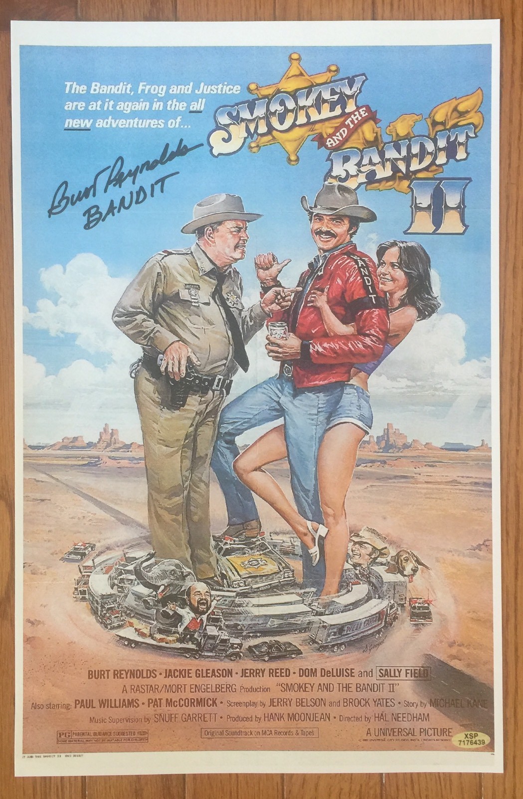 Burt Reynolds Signed Smokey And The Bandit II 11x17 Movie Poster Cert HOLO