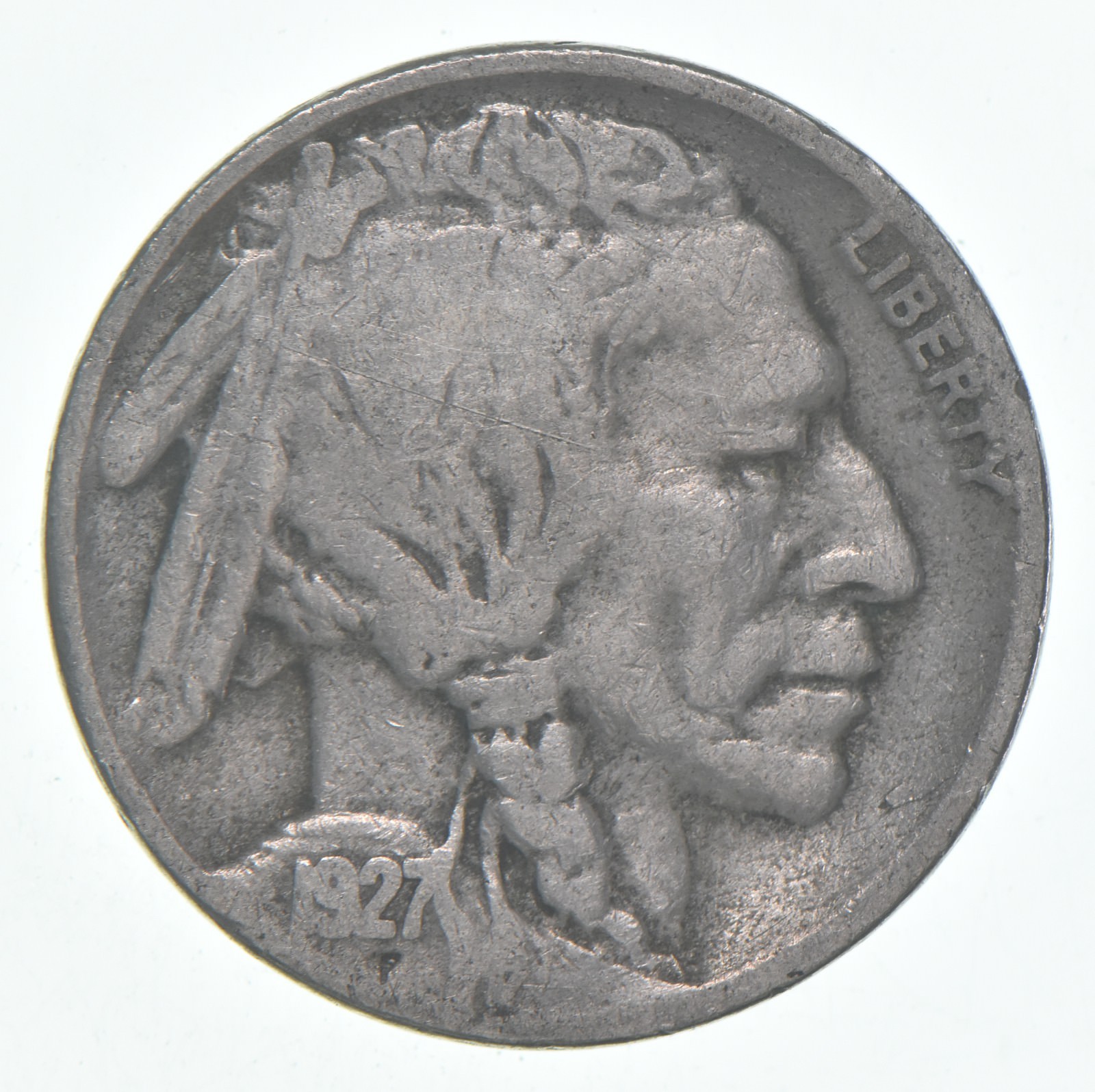 1927-S Indian Head Buffalo Nickel Average Circ