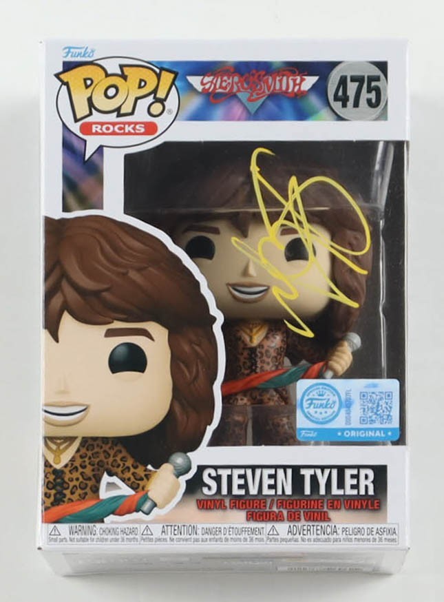 Steven Tyler Signed Aerosmith Funko 475 Pop Rocks Authentic Autogarph Beckett Steven Tyler Signed Aerosmith Funko 475 Pop Rocks Authentic Autogarph Beckett