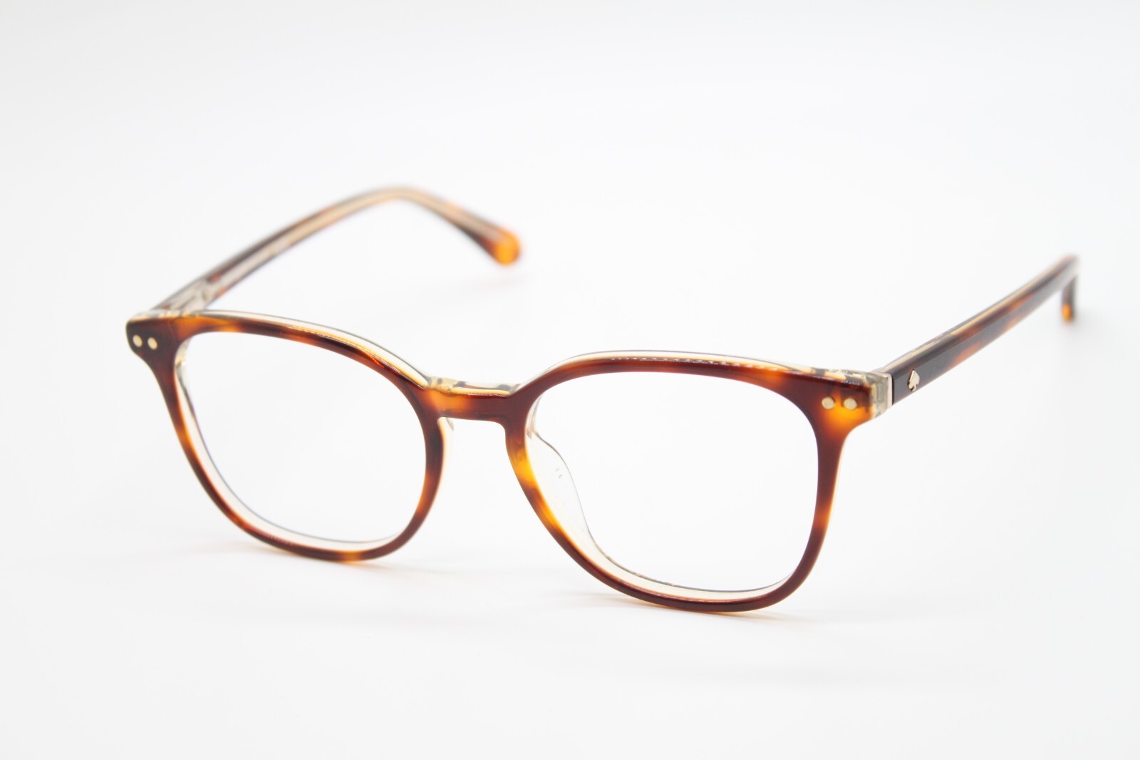 NEW KATE SPADE NEW YORK HERMIONE/G 086 HAVANA CLEAR AUTHENTIC EYEGLASSES 52-18