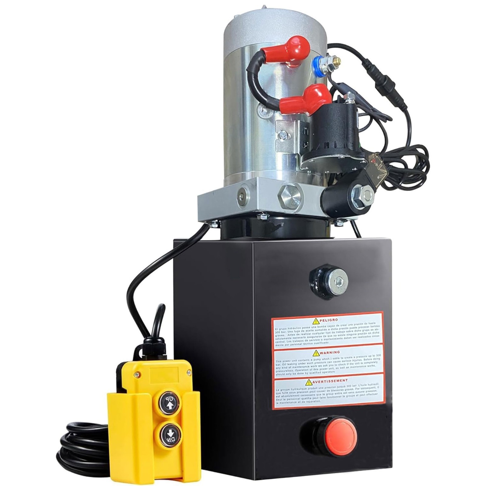 Single Acting Hydraulic Pump 8 Quart Hydraulic Power Units 12V DC SAE