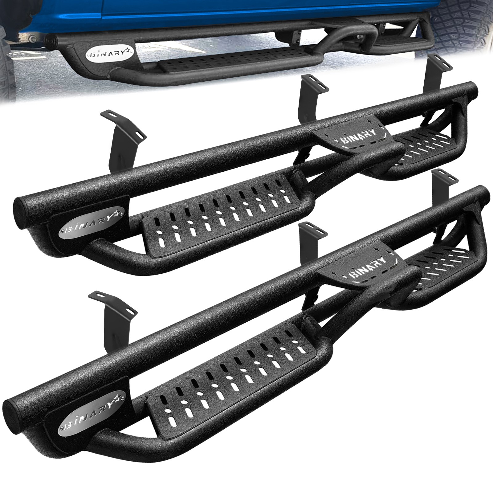 Running Boards For 05-23 TOYOTA Tacoma Double/Crew Cab Nerf Bars Side Step