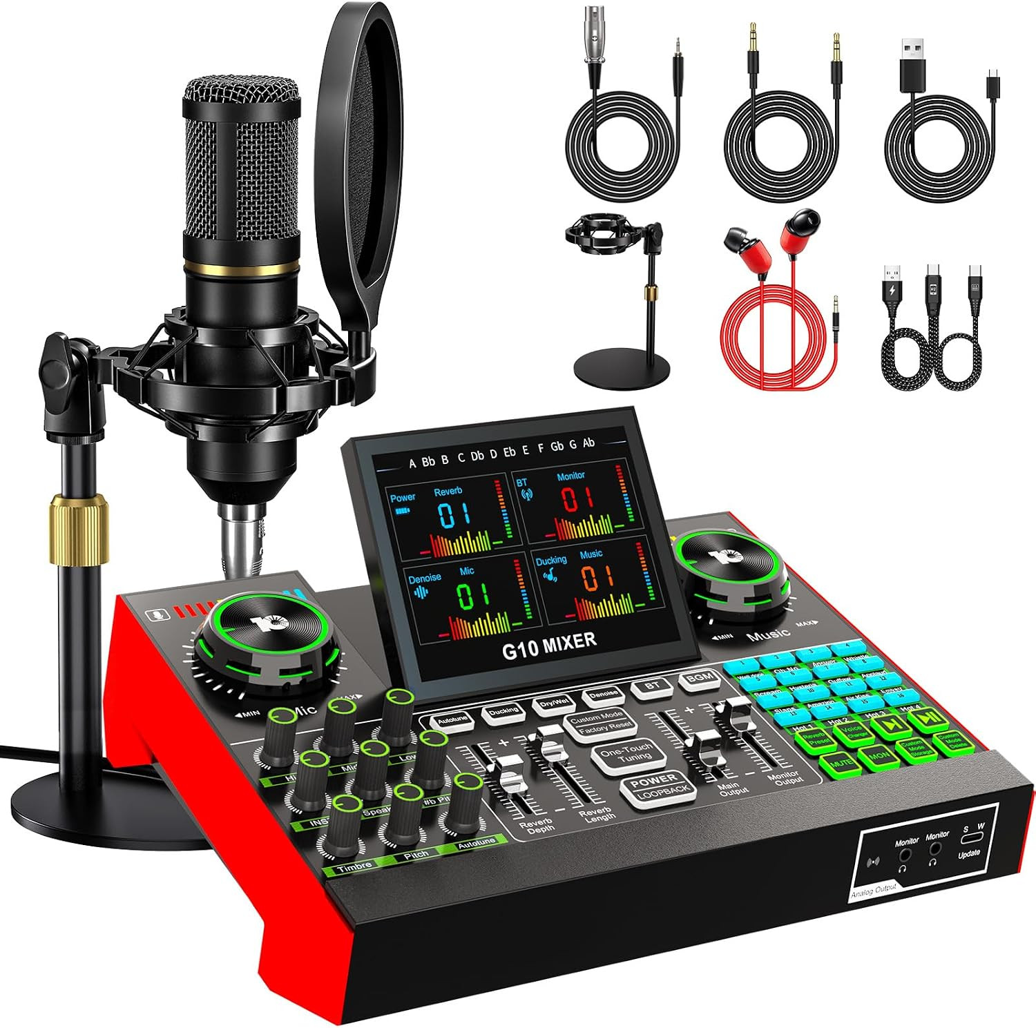 G10 Creator Podcast Equipment Bundle with Microphone G10 Creator Podcast Equipment Bundle with Microphone