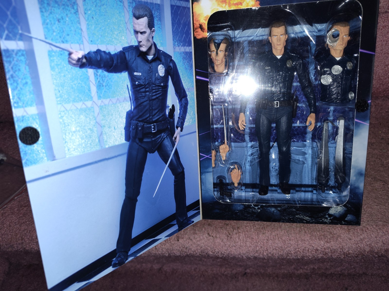 NECA Terminator 2 Judgement Day Ultimate T-1000 Figure Police Reel Real Retro