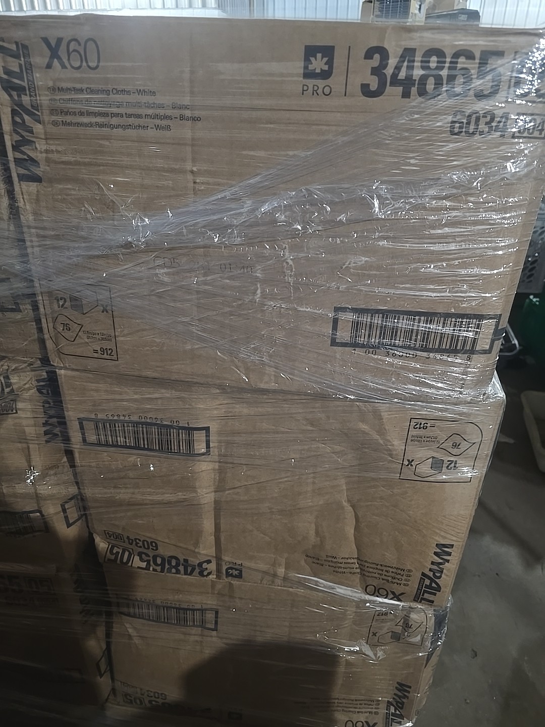 WypAll* X60 Wipers, 1/4 Fold, 12 1/2 x 13, White, 76/Box, 12 Boxes/Carton WypAll* X60 Wipers, 1/4 Fold, 12 1/2 x 13, White, 76/Box, 12 Boxes/Carton
