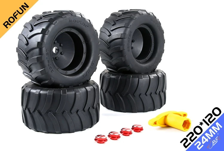 ROFUN Widened Monster Truck Wheels For TRAXXAS X-MAXX 220*120MM ROFUN Widened Monster Truck Wheels For TRAXXAS X-MAXX 220*120MM