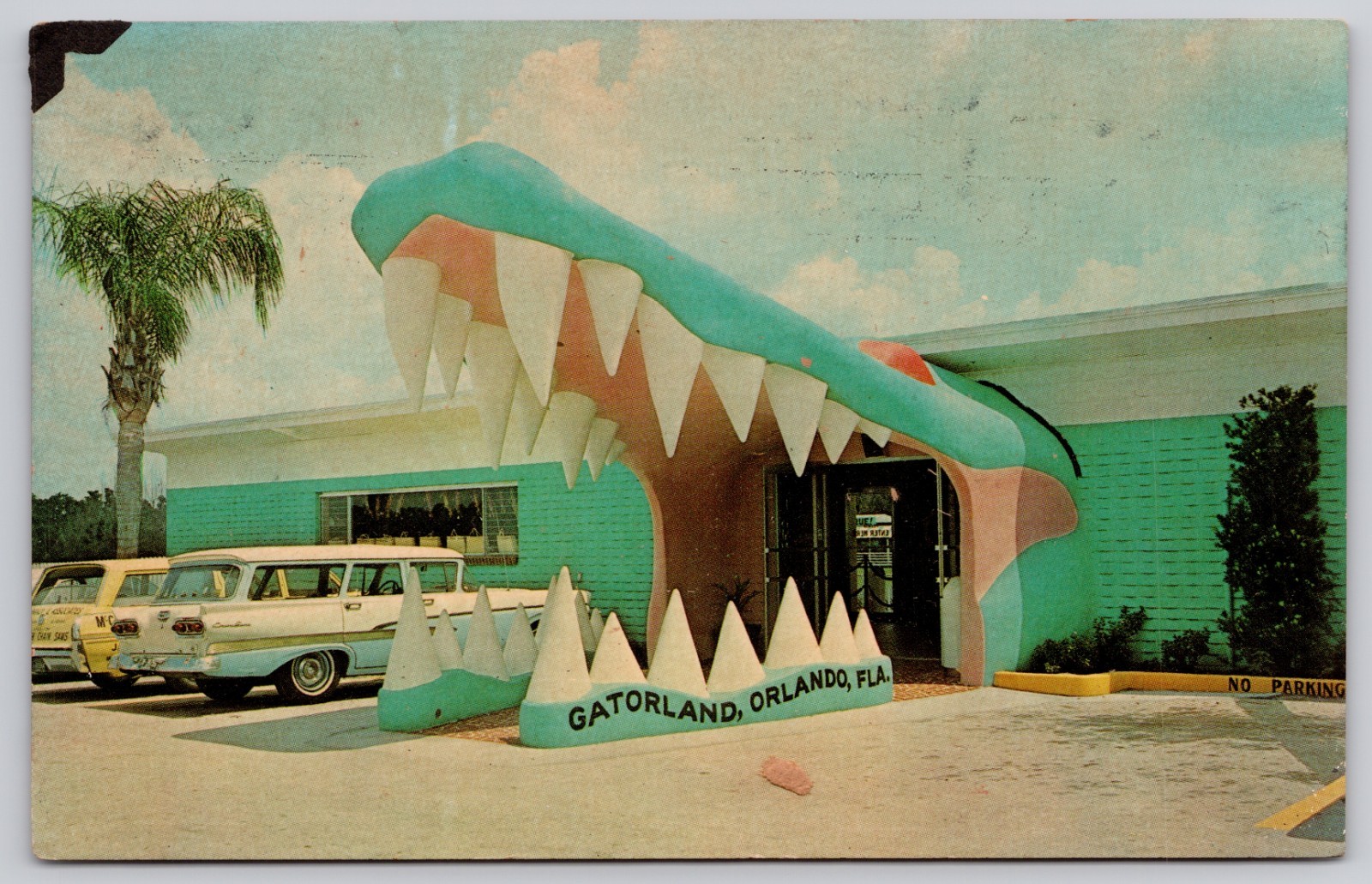 Gatorland Orlando Florida FL Theme Park Roadside Attraction Postcard c1960s
