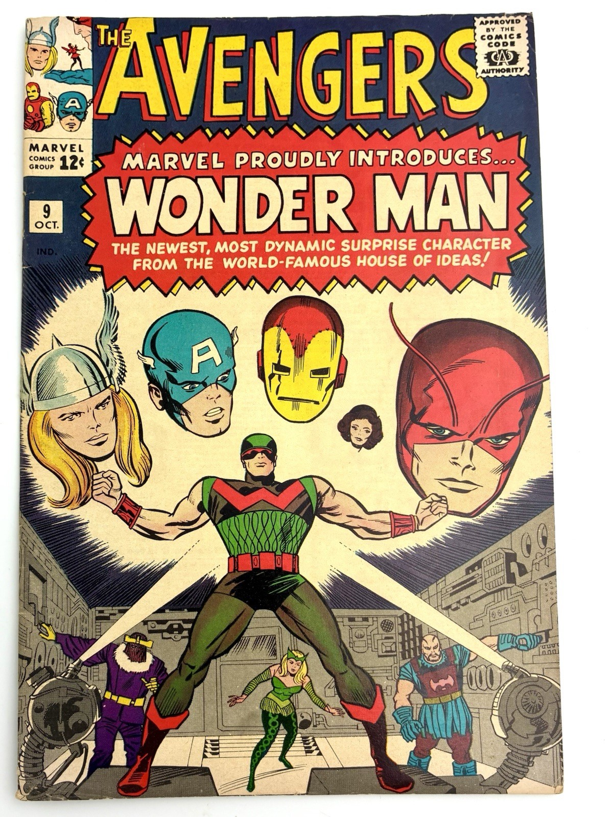 Avengers #9 1964 5.5 F- 🔑 1st Simon Williams Wonder Man