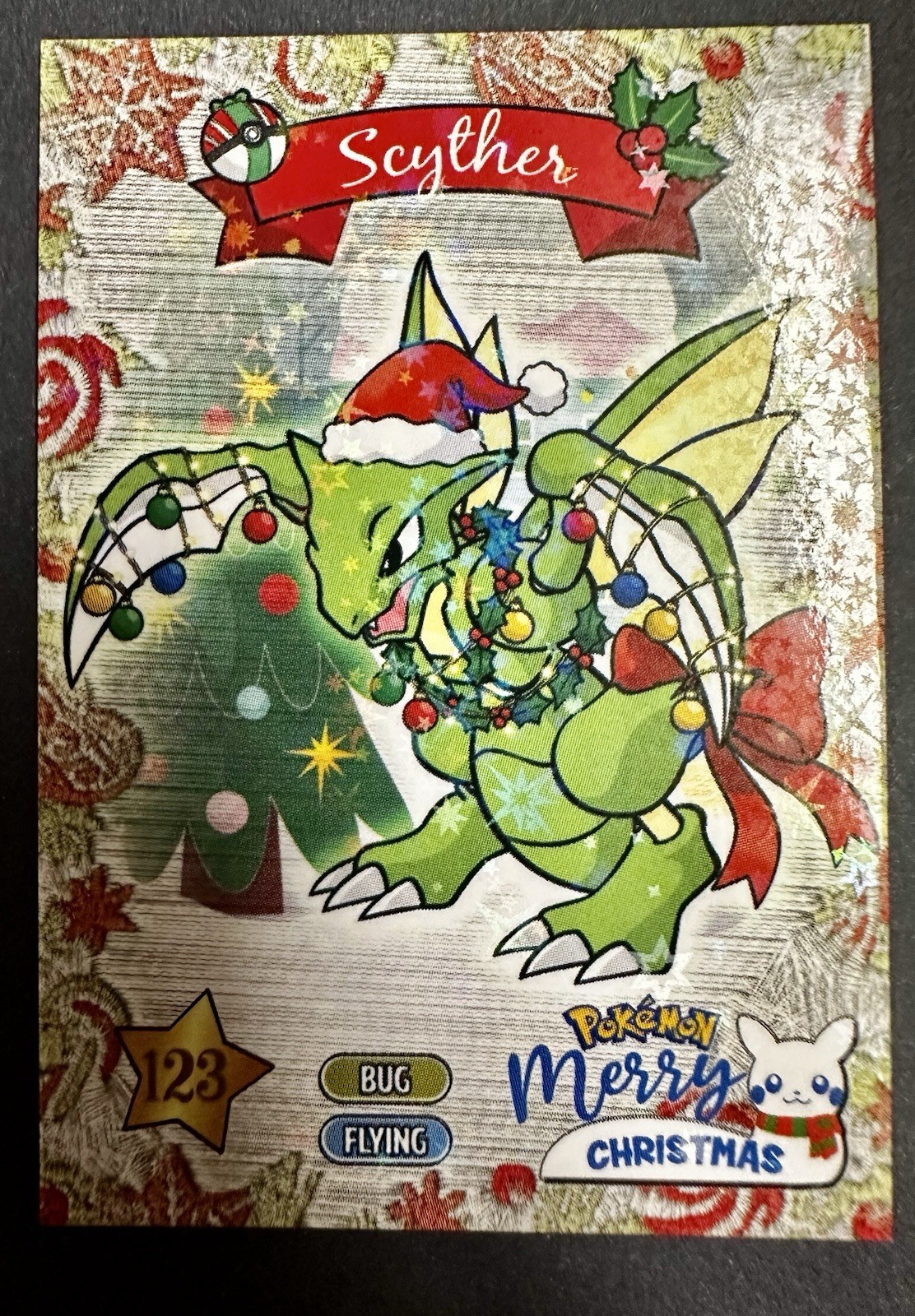 SCYTHER - POKEMON KANTO COLLECTOONS LIMITED CHRISTMAS HOLO SCYTHER - POKEMON KANTO COLLECTOONS LIMITED CHRISTMAS HOLO
