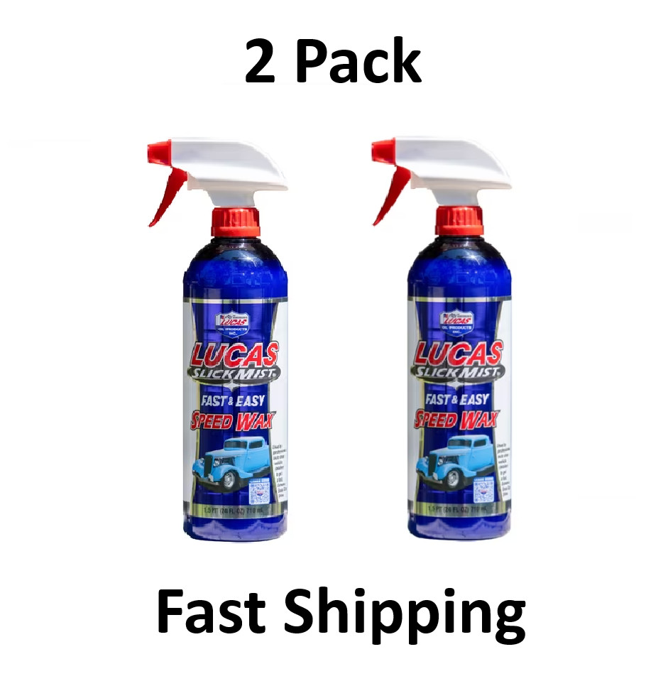 Lucas Oil 10160 Slick Mist Speed Wax -   24 FL OZ (2 Pack)