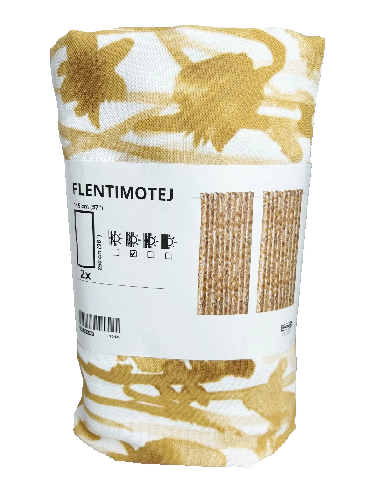 IKEA FLENTIMOTEJ Curtains 57x98\