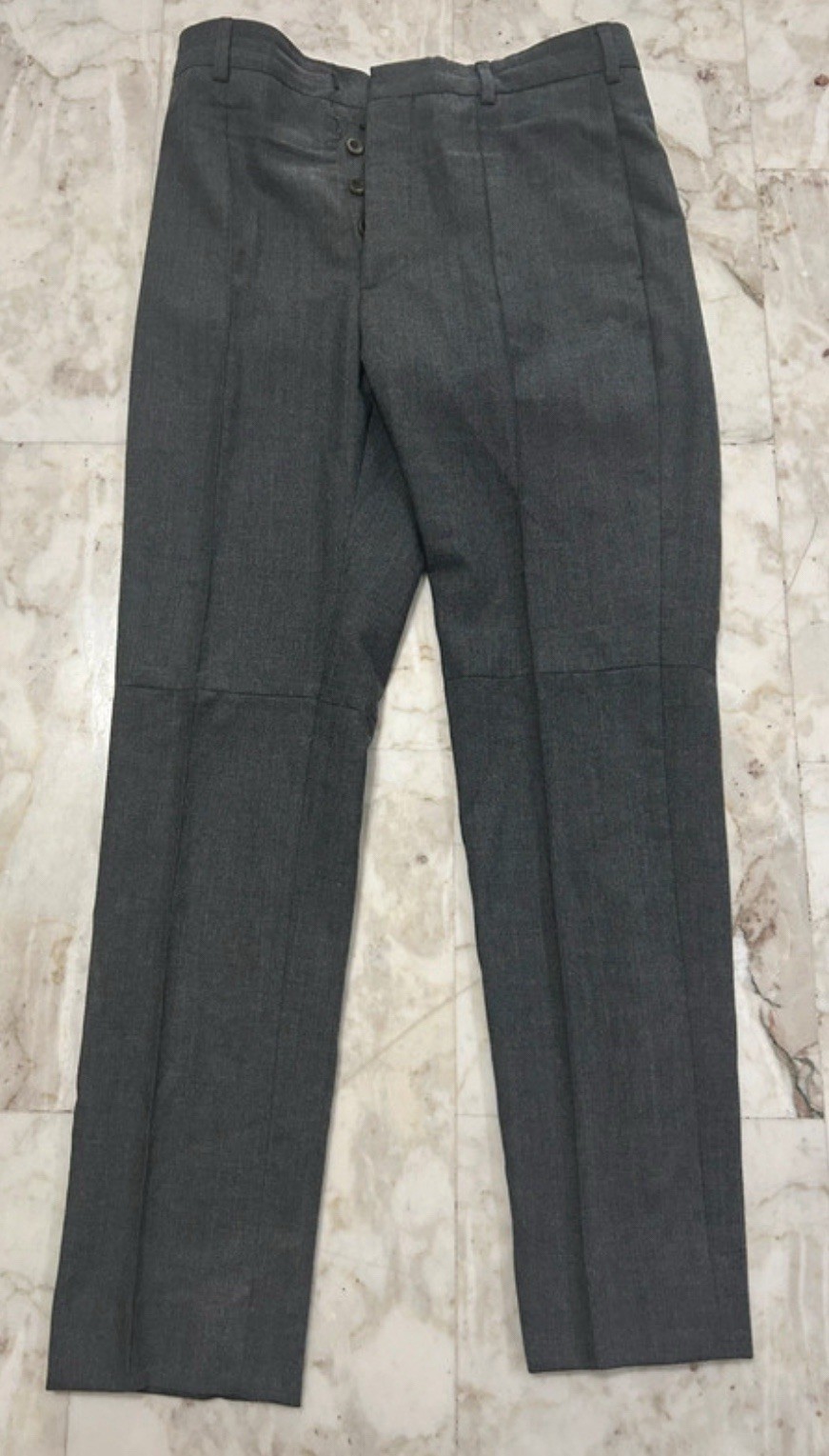 Maison Martin Margiela Line 10 Wool Trousers 2010 Archive Size 46 Grey