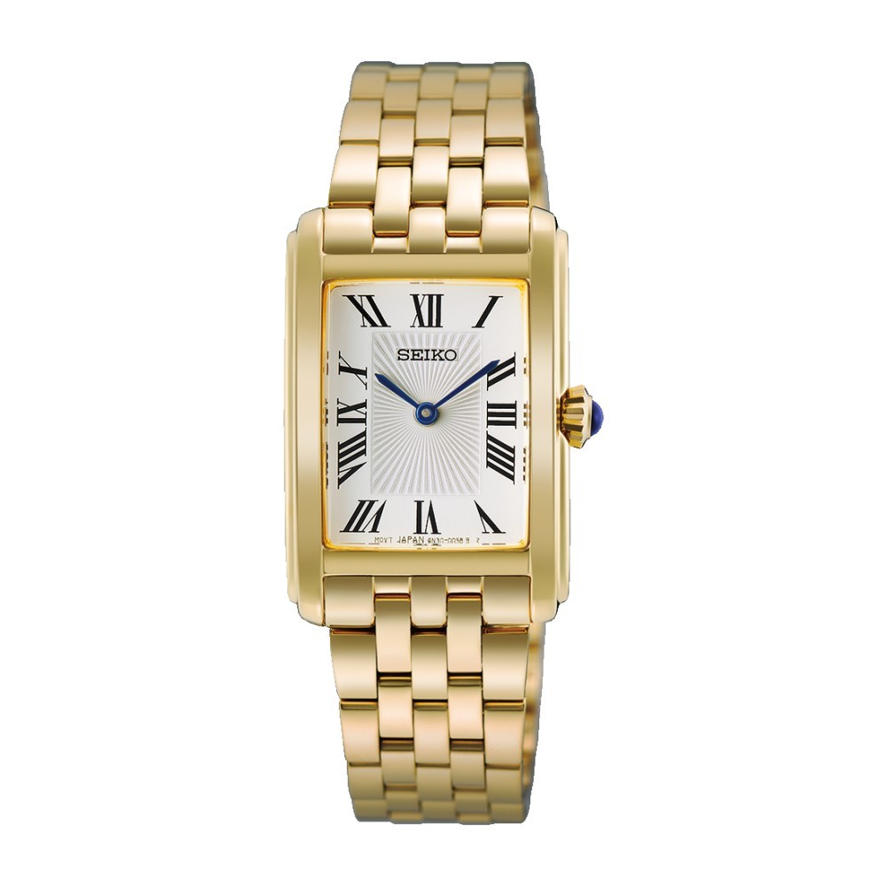Seiko HGG001P1 Quartz 22.2mm Gold-Tone White Dial New Full Set Women’s Watch