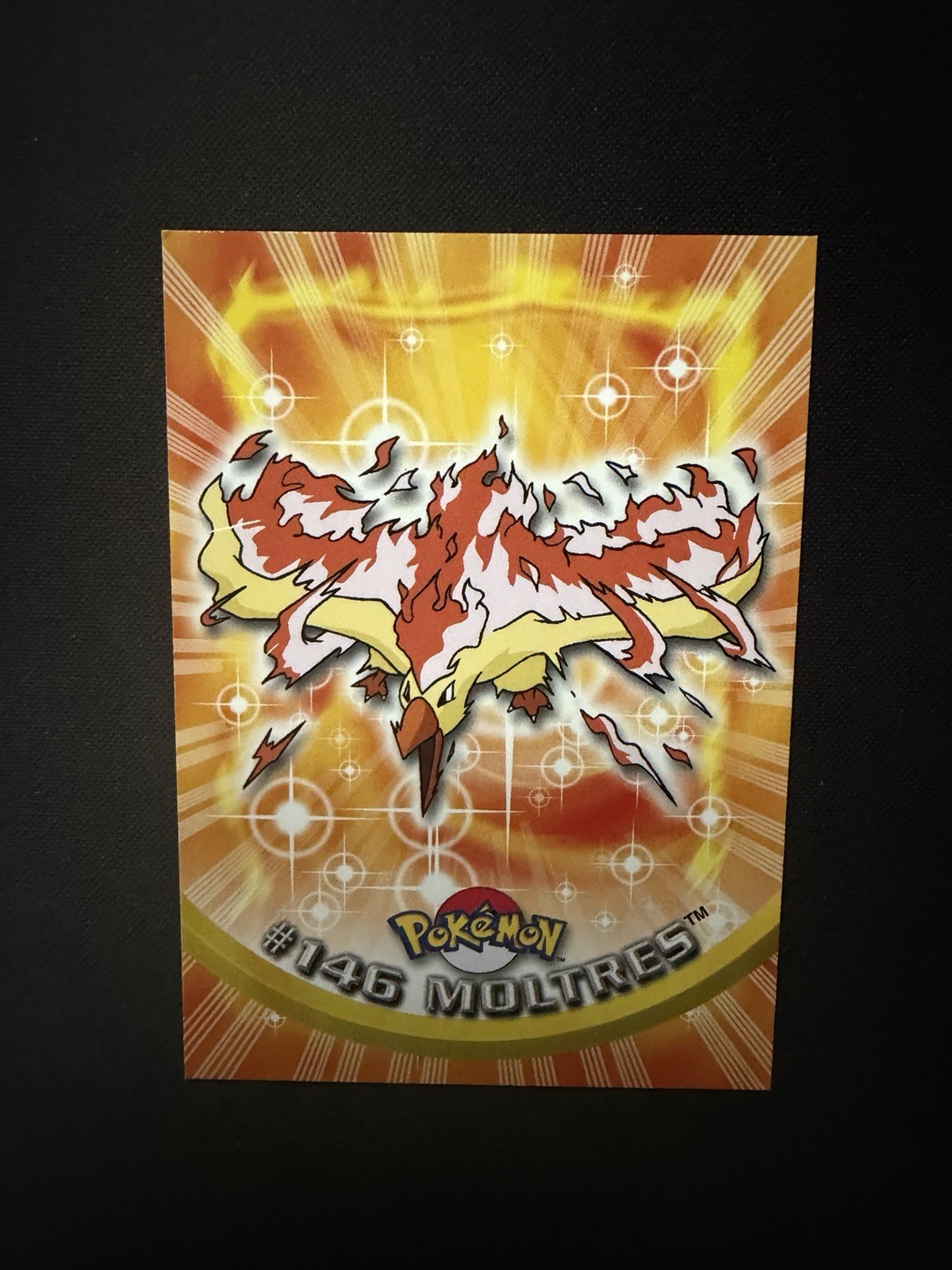 2000 Topps Pokemon #146 Moltres TV Animation Blue Logo