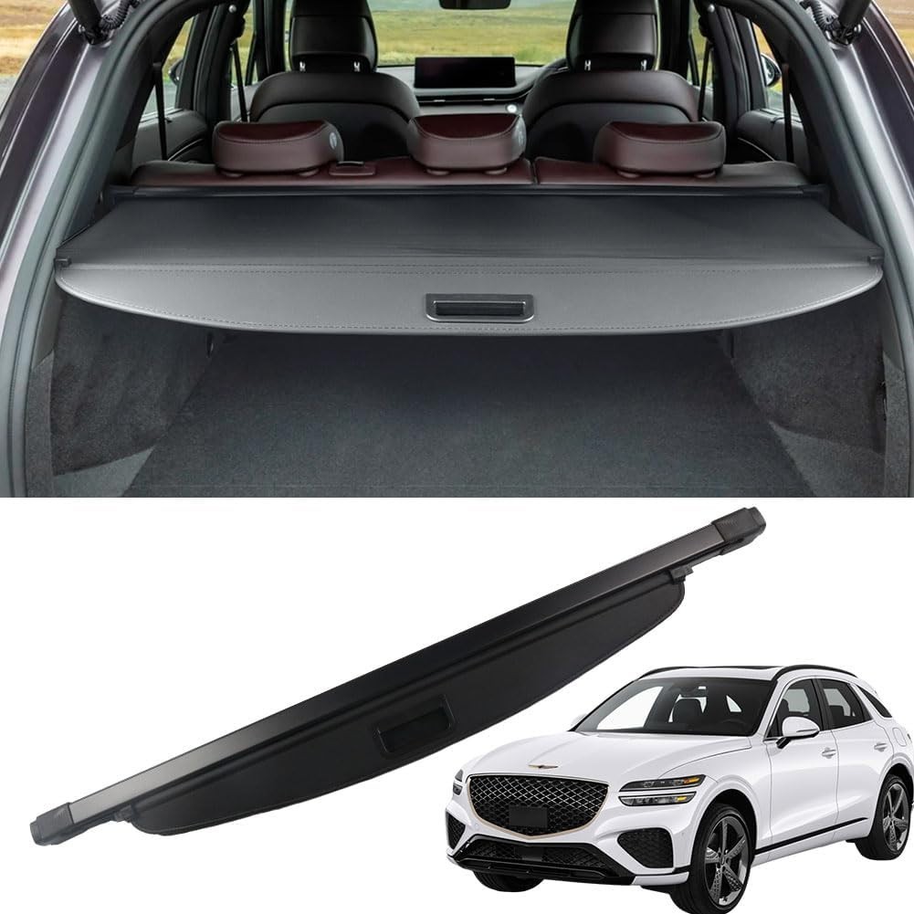 Retractable Cargo Cover for 2022-2027 Genesis GV70 Rear Trunk Shade Accessory