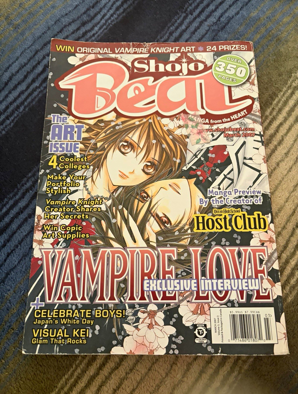 Shojo Beat March 2007 Issue 3 Manga & Anime Vampire Knight Ouran Host Club