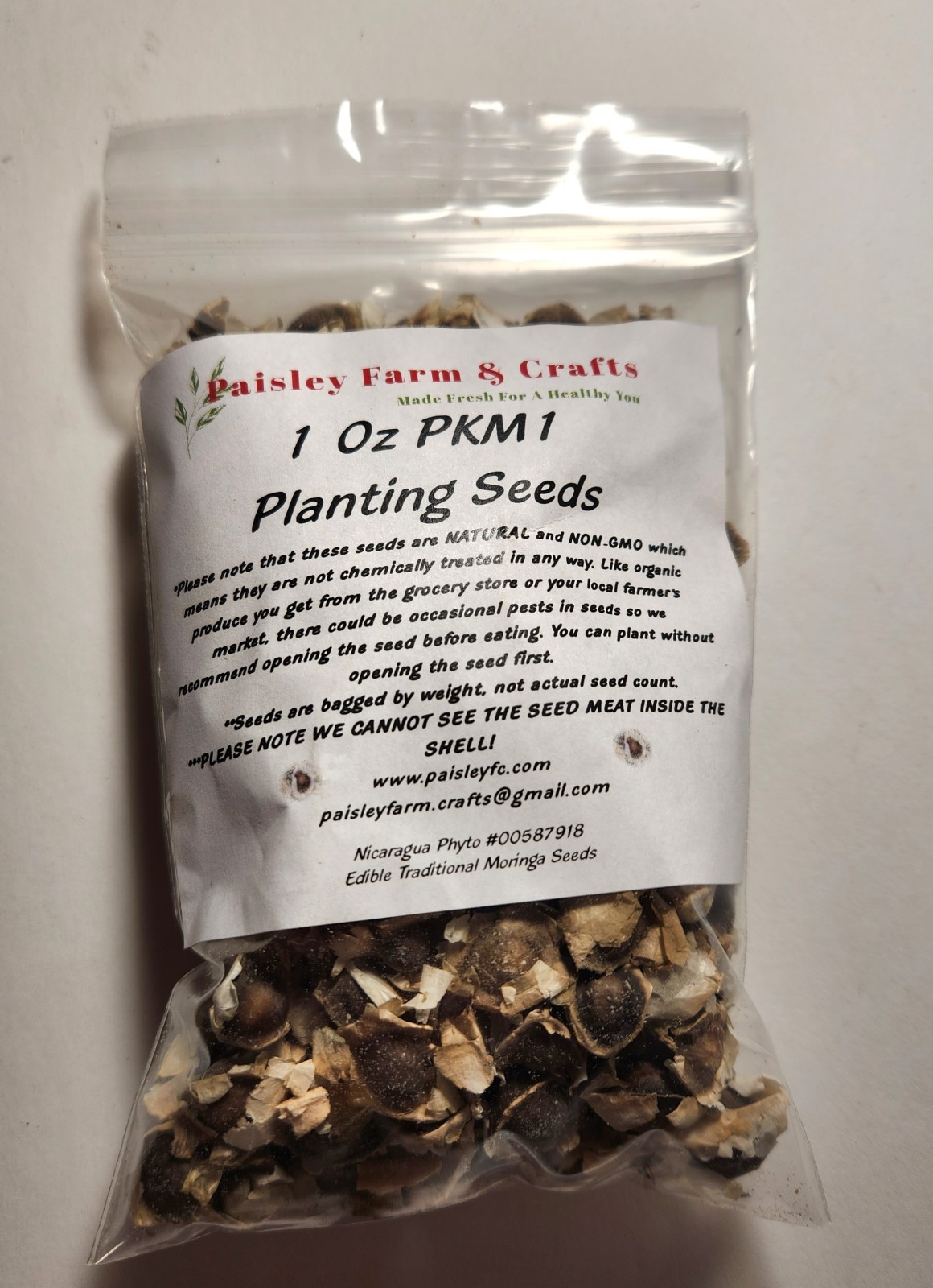 Moringa Oleifera PKM1 Seeds - US Customs Cleared - All Natural