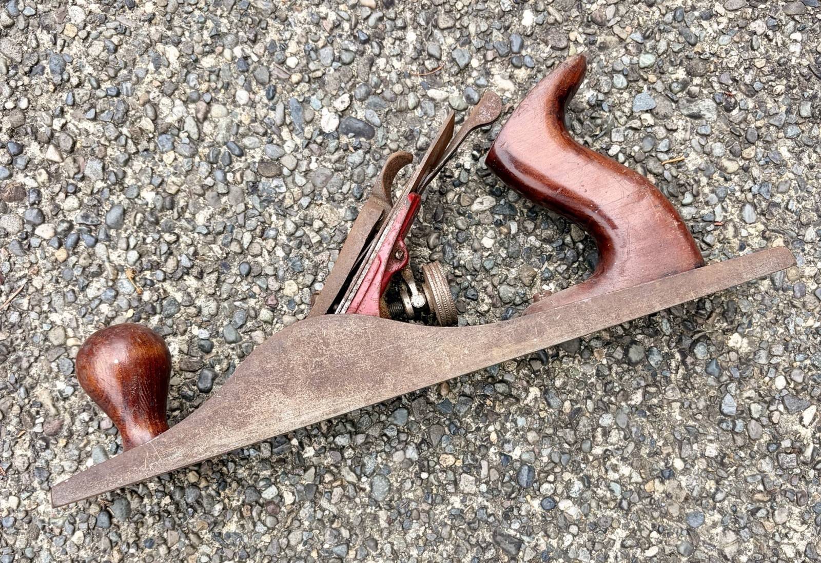 Vintage Craftsman C5 Corrugated Wood Bench Plane Jack Plane Woodworking Tool