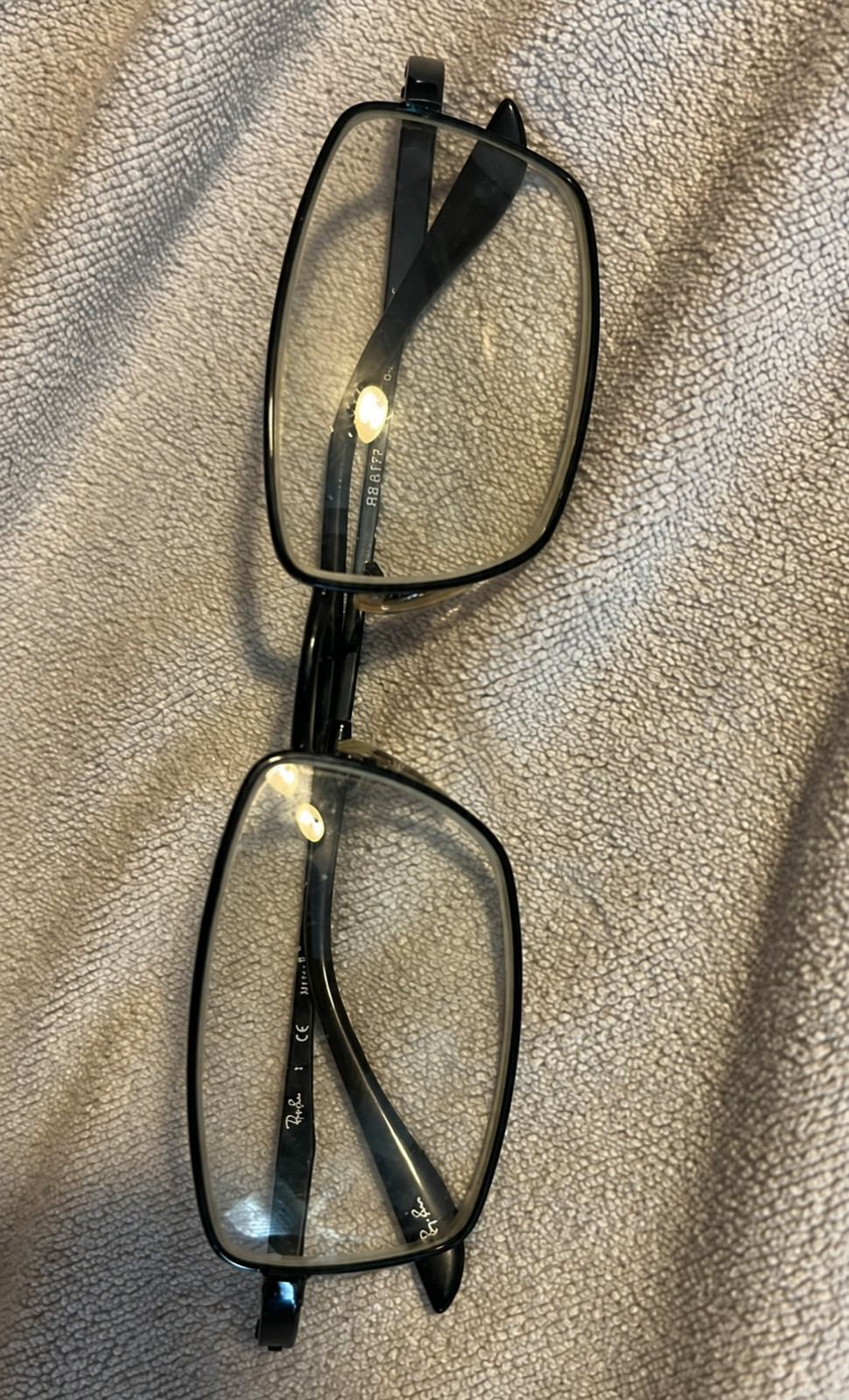 Ray Ban RB 6177 2509 Full Rim Square Black Eyeglasses Optical Frame 54-18-145