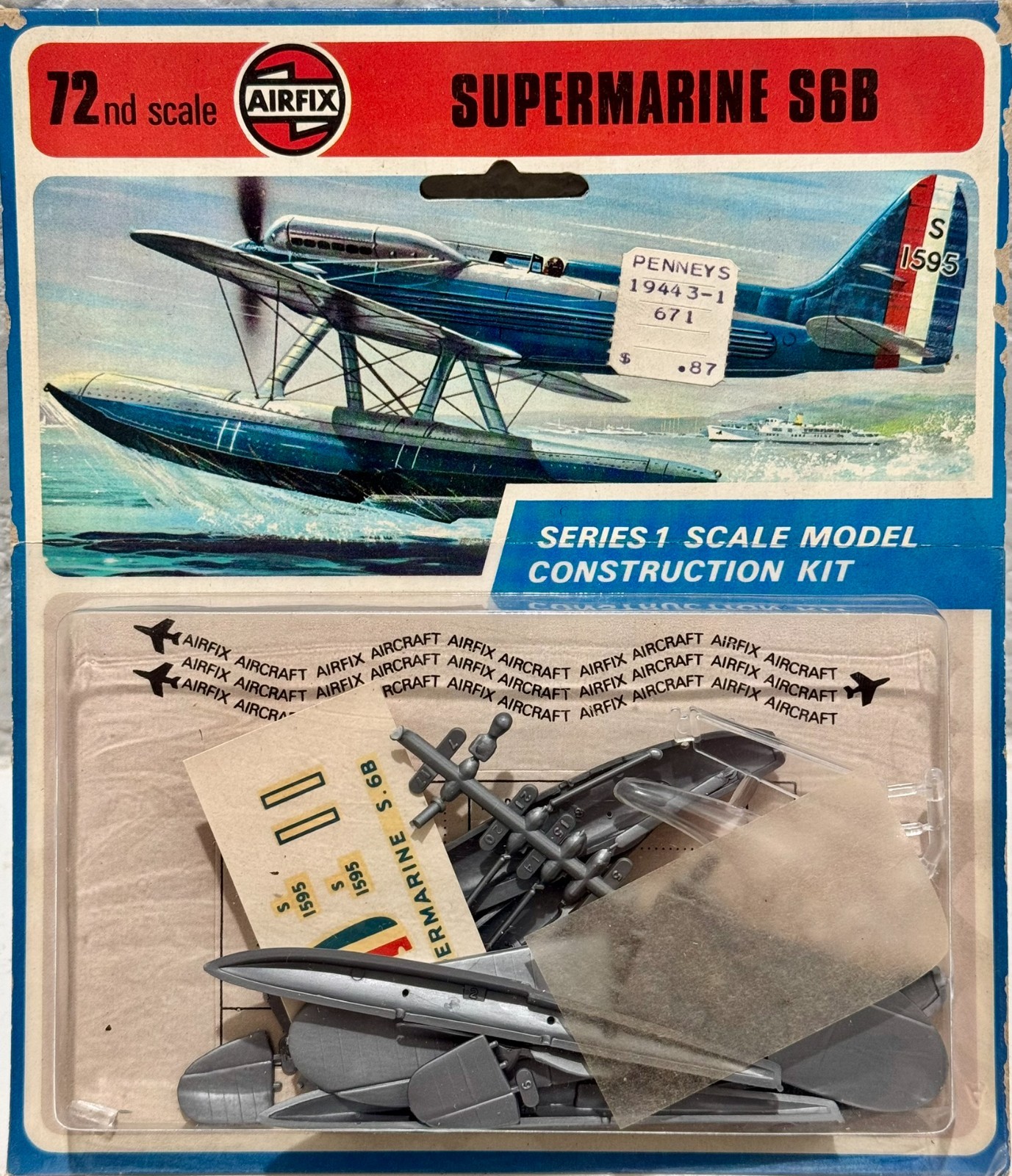 Vintage 1973-1978 New Old Stock (NOS) Airfix model airplane kit, 1:72 Scale Vintage 1973-1978 New Old Stock (NOS) Airfix model airplane kit, 1:72 Scale