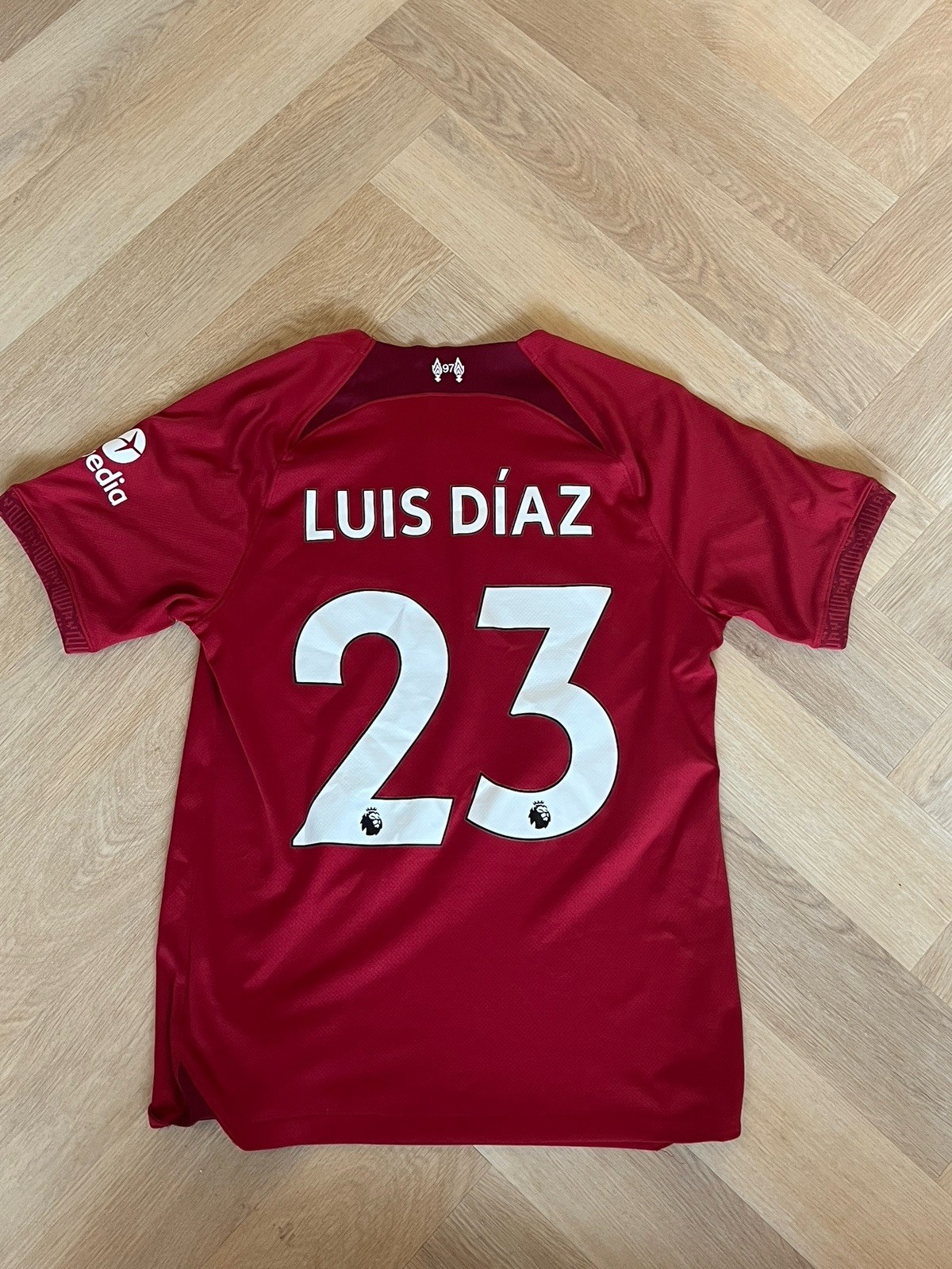 Liverpool FC 2022/23 Luis Diaz 23 Home Shirt Size Small