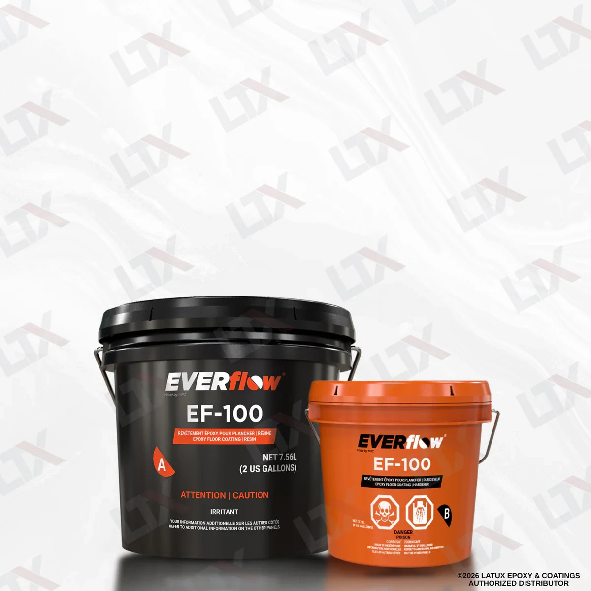 Everflow EF-100 | Epoxy Resin Flooring Kit (3gal) | (MPC-100)