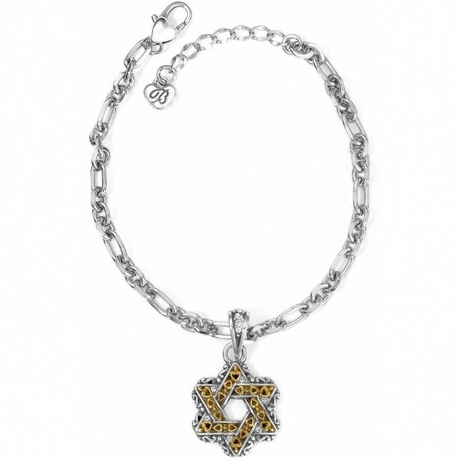 Brighton Devotion STAR OF DAVID Removable Charm Bracelet MSRP $56  NWT