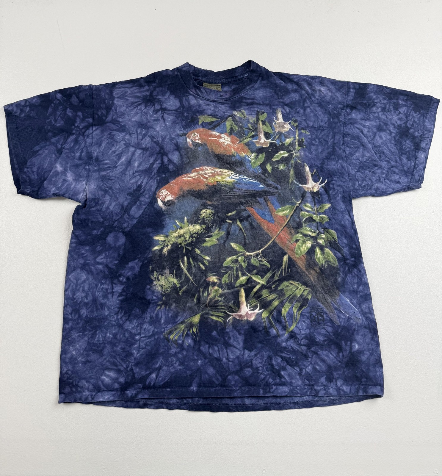 Vintage The Mountain Shirt Mens 2XL Parrot Oakland Zoo Graphic Tee Nature USA