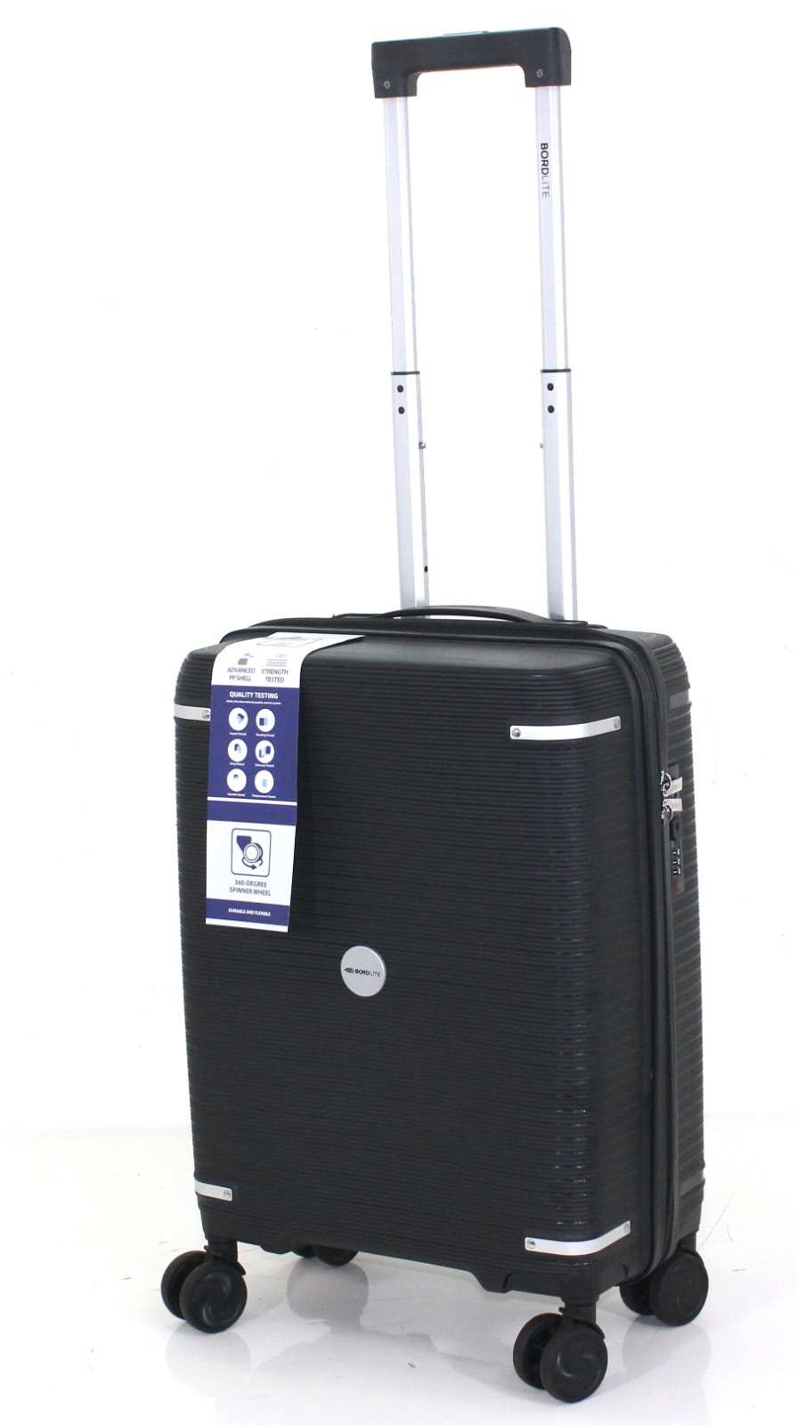55cm Cabin Suitcase Lightweight Hardshell Carry Luggage 4 Spinner Wheel Bag