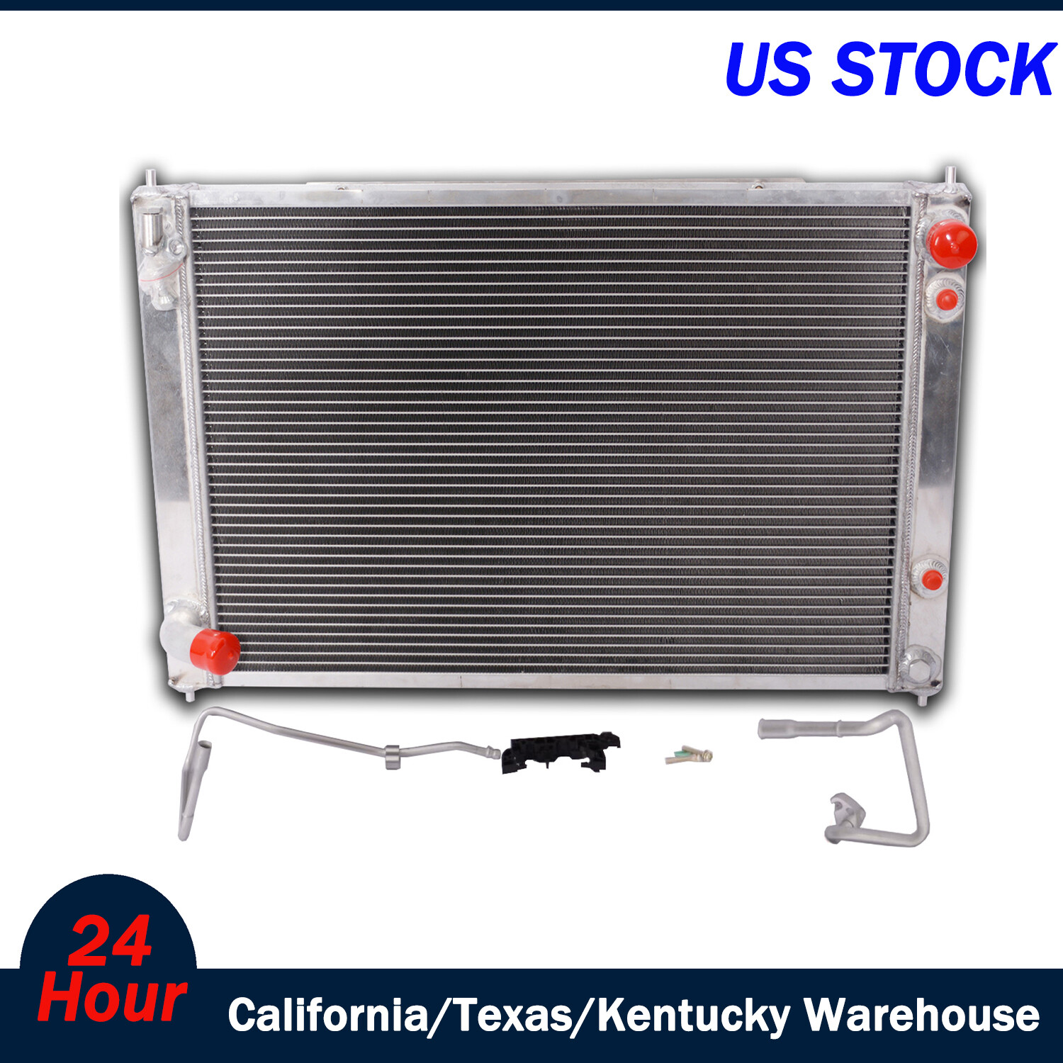 For 2009-2019 Nissan 370Z 3.7L V6 All Aluminum Radiator and Condenser Combo