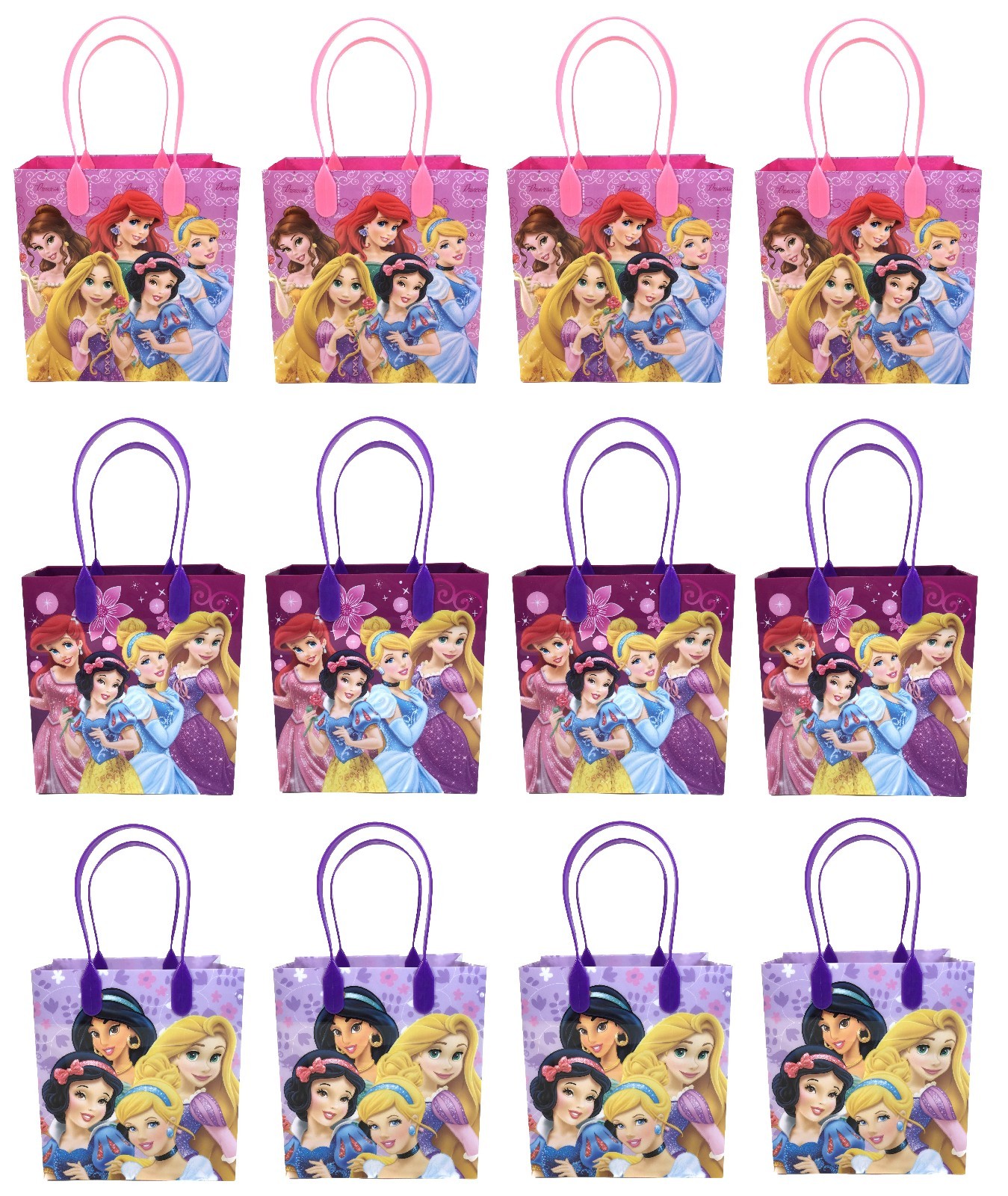 12pc Disney Princess Goodies bag Favor Birthday Party Loot Gift Bags 12pc Disney Princess Goodies bag Favor Birthday Party Loot Gift Bags