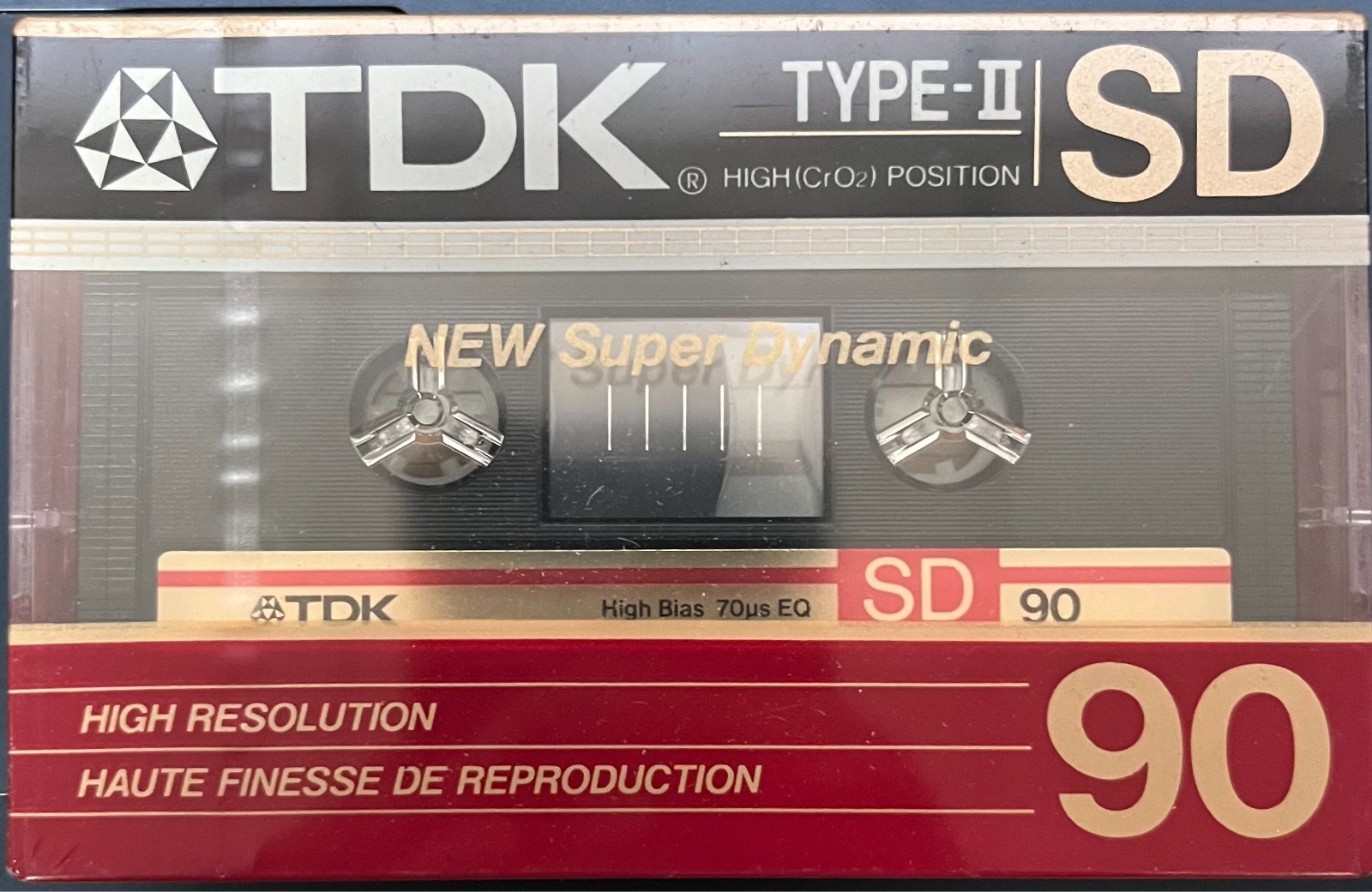 TDK SD90 Type II High Position Cassette Tape SEALED, NOS