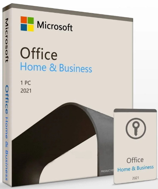 Microsoft Office Home & Business 2021 DVD + Product Key | PC | Lifetime License