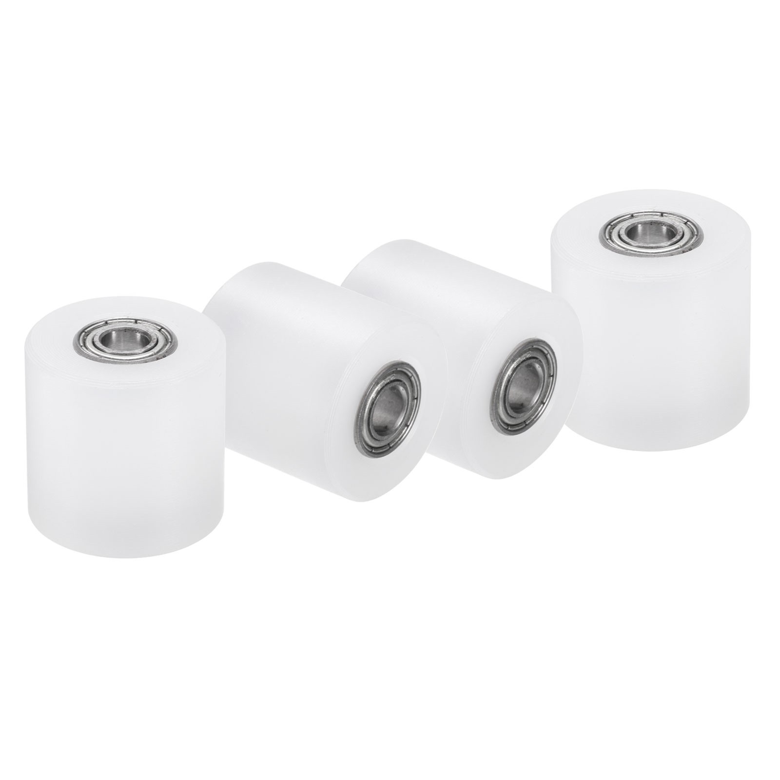 4Pcs Nylon Roller Wheel with Bearings 1/4