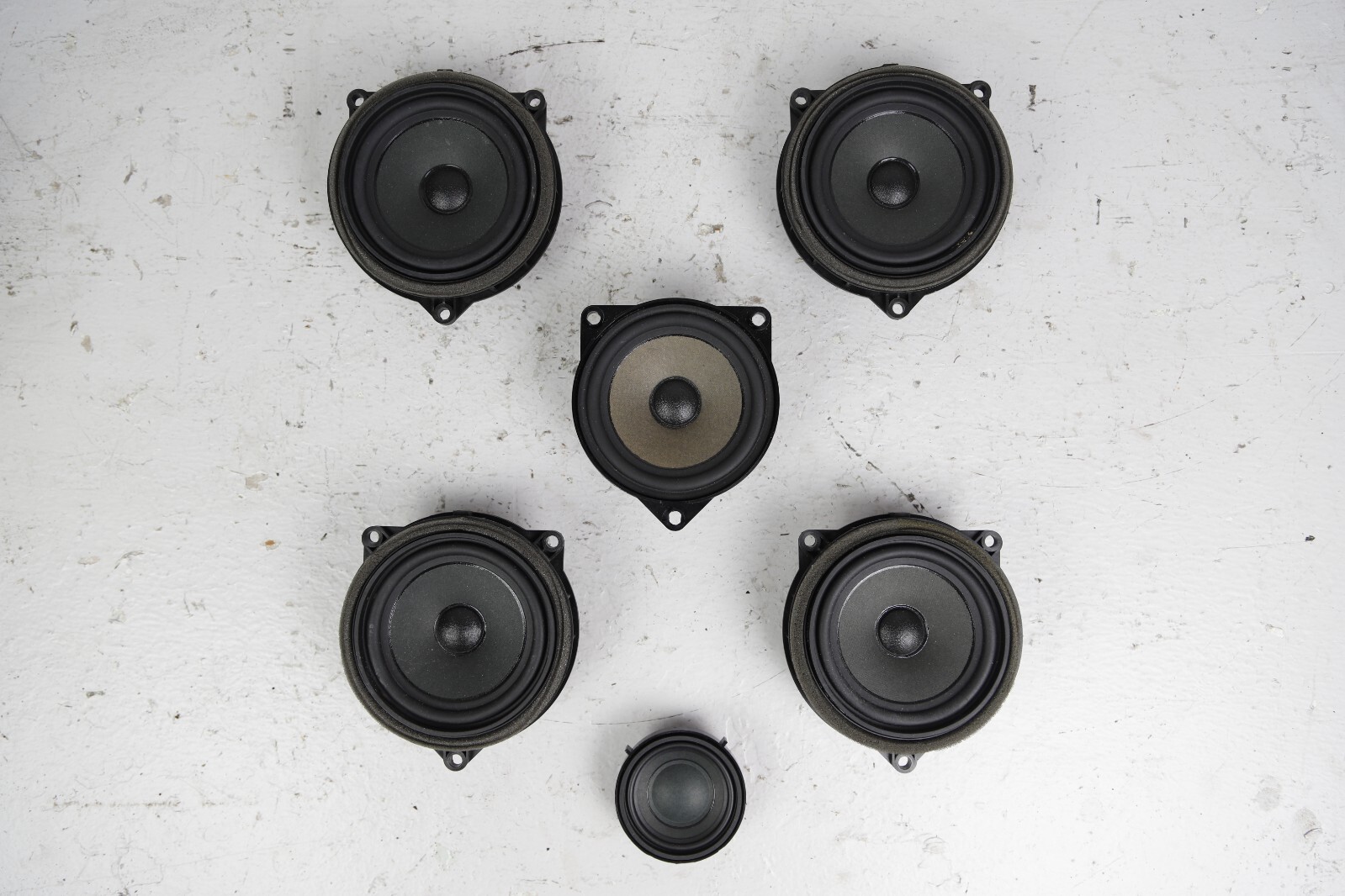 16-22 BMW X1 F48 Audio Sound System Subwoofer Dash Door Speakers HARMAN SET of 6
