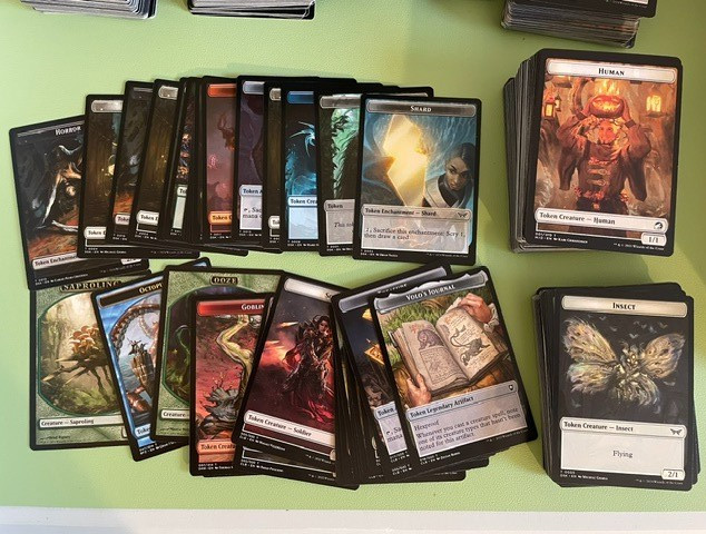 Magic the Gathering MTG Token lot of 200 Magic the Gathering MTG Token lot of 200