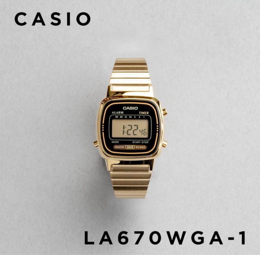 CASIO LA670WGA-1 Wristwatch Unisex