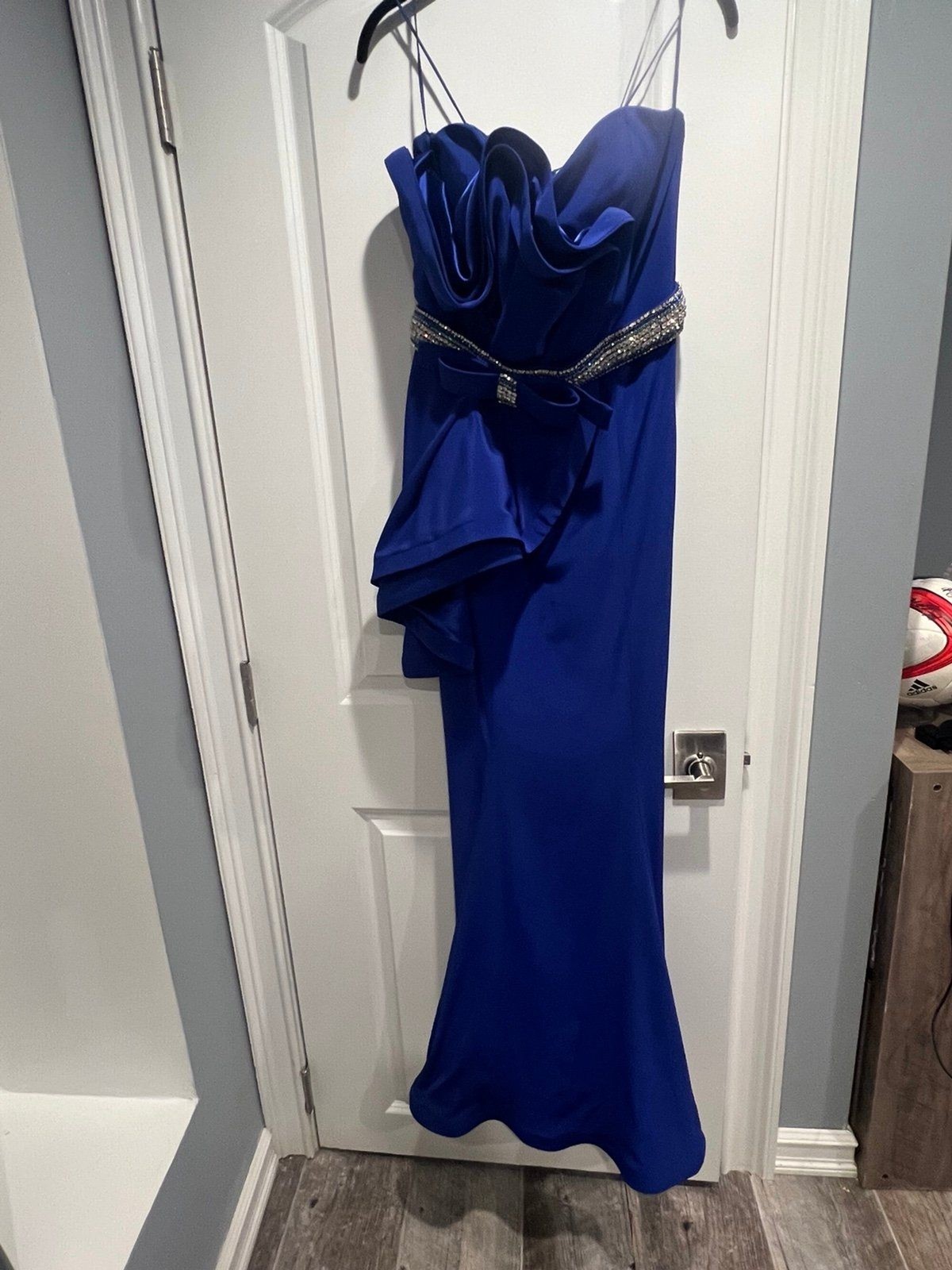 Jovani strapless evening dress