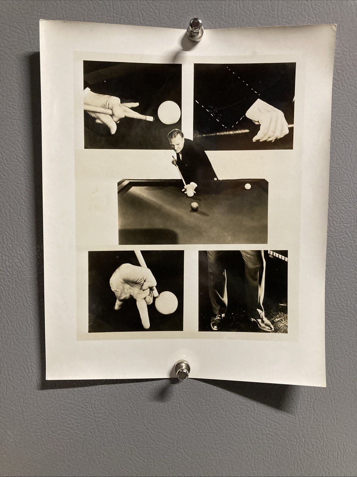 1930’s Willie Hoppe “The Master Of Pool” Original Type Photo RARE