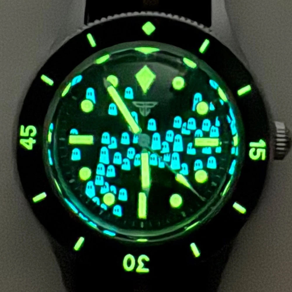 Lumen 50-Fathoms Retro 40mm Domed Sapphire Japan NH35A Automatic Watch for Men
